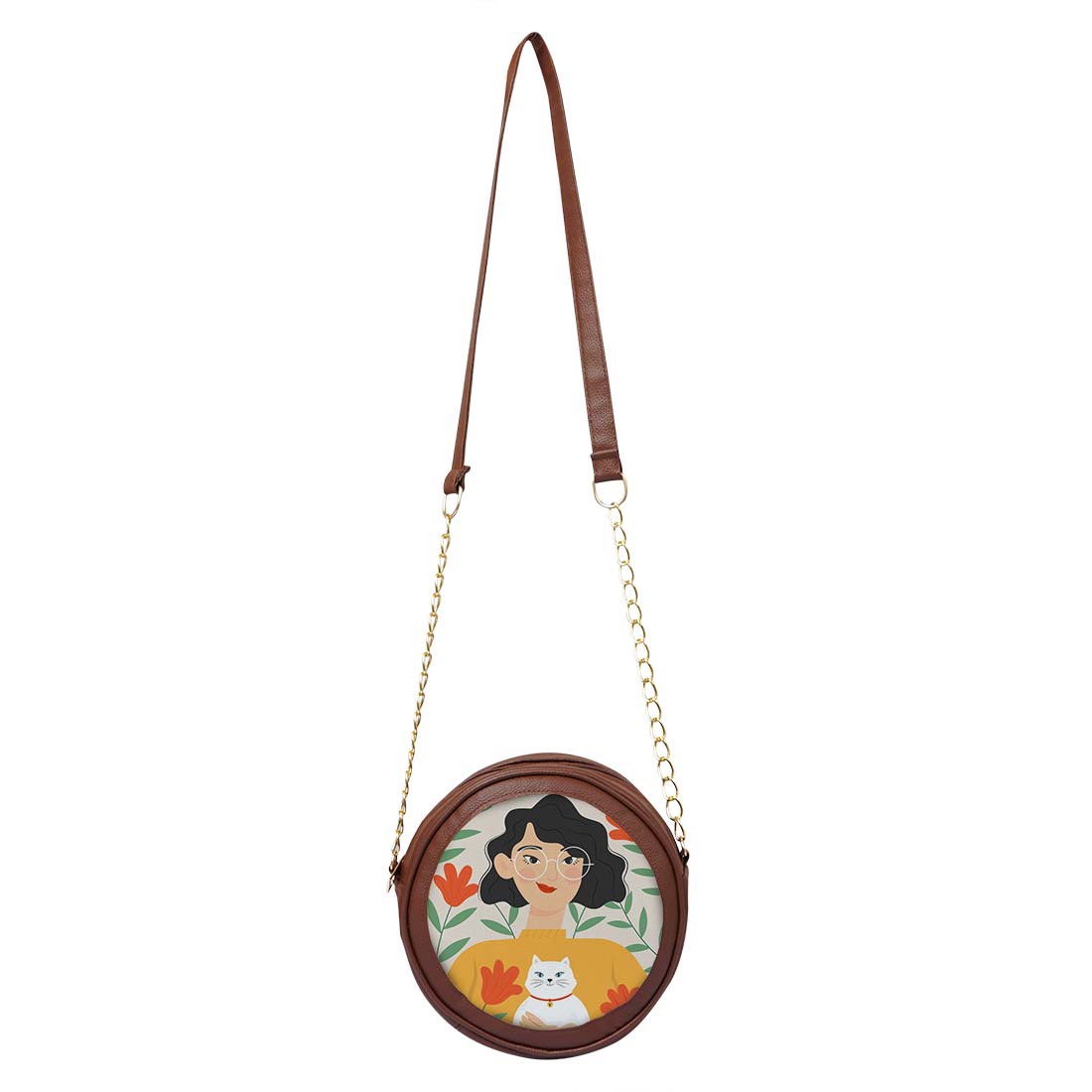 Femme Flair Personalized Round Sling Bag