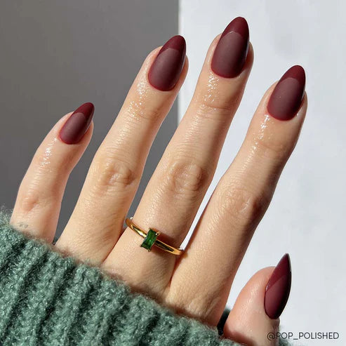 Merlot Matte Press On Nails