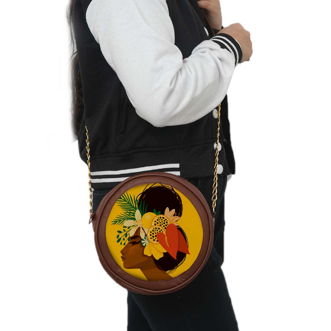 Icona Personalised Fashionable Round Sling Bag