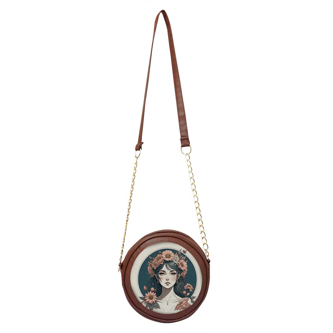 Everbloom Personalized Round Sling Bag