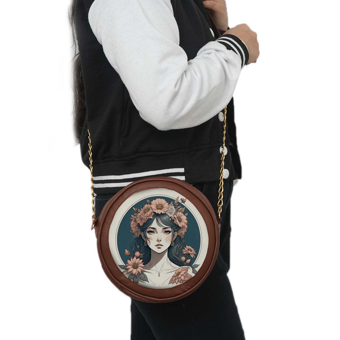 Everbloom Personalized Round Sling Bag
