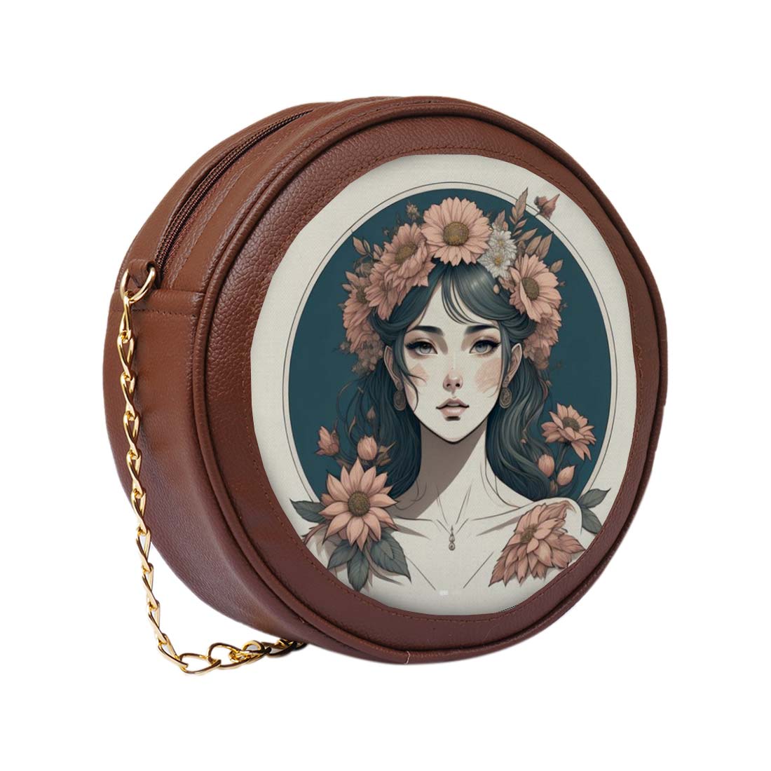 Everbloom Personalized Round Sling Bag