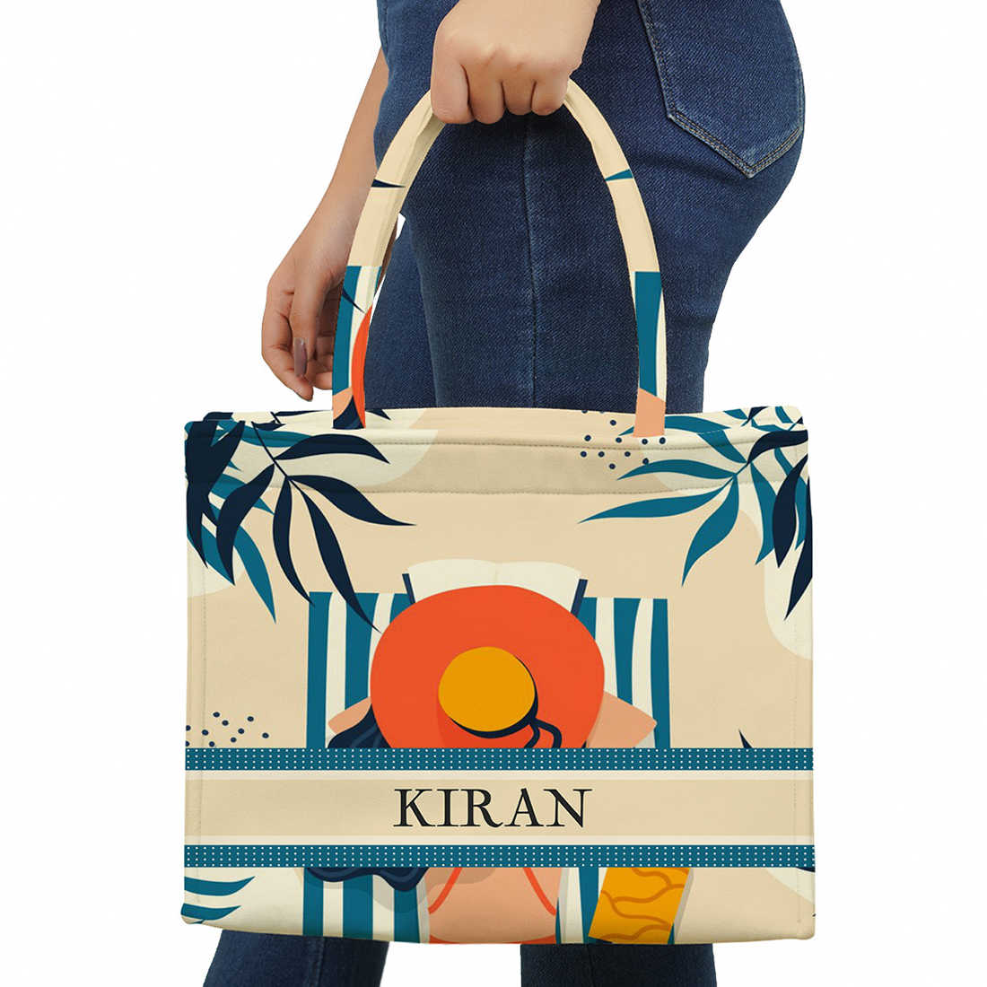 Women Beach Box Tote Bag Stylish