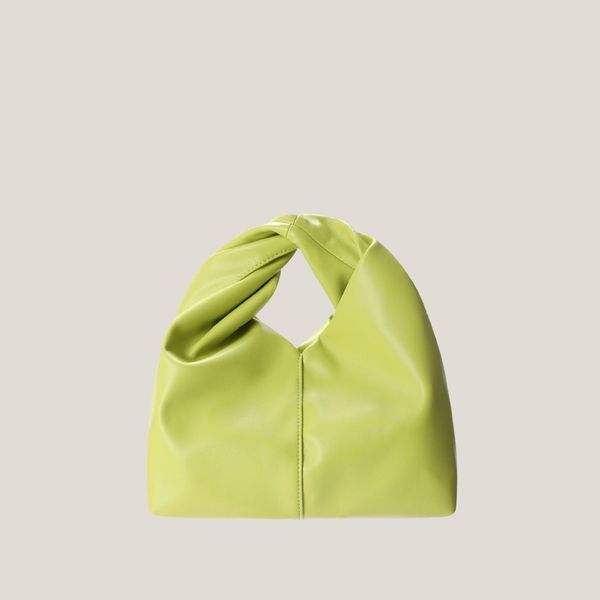 French Style Handheld Green Bag