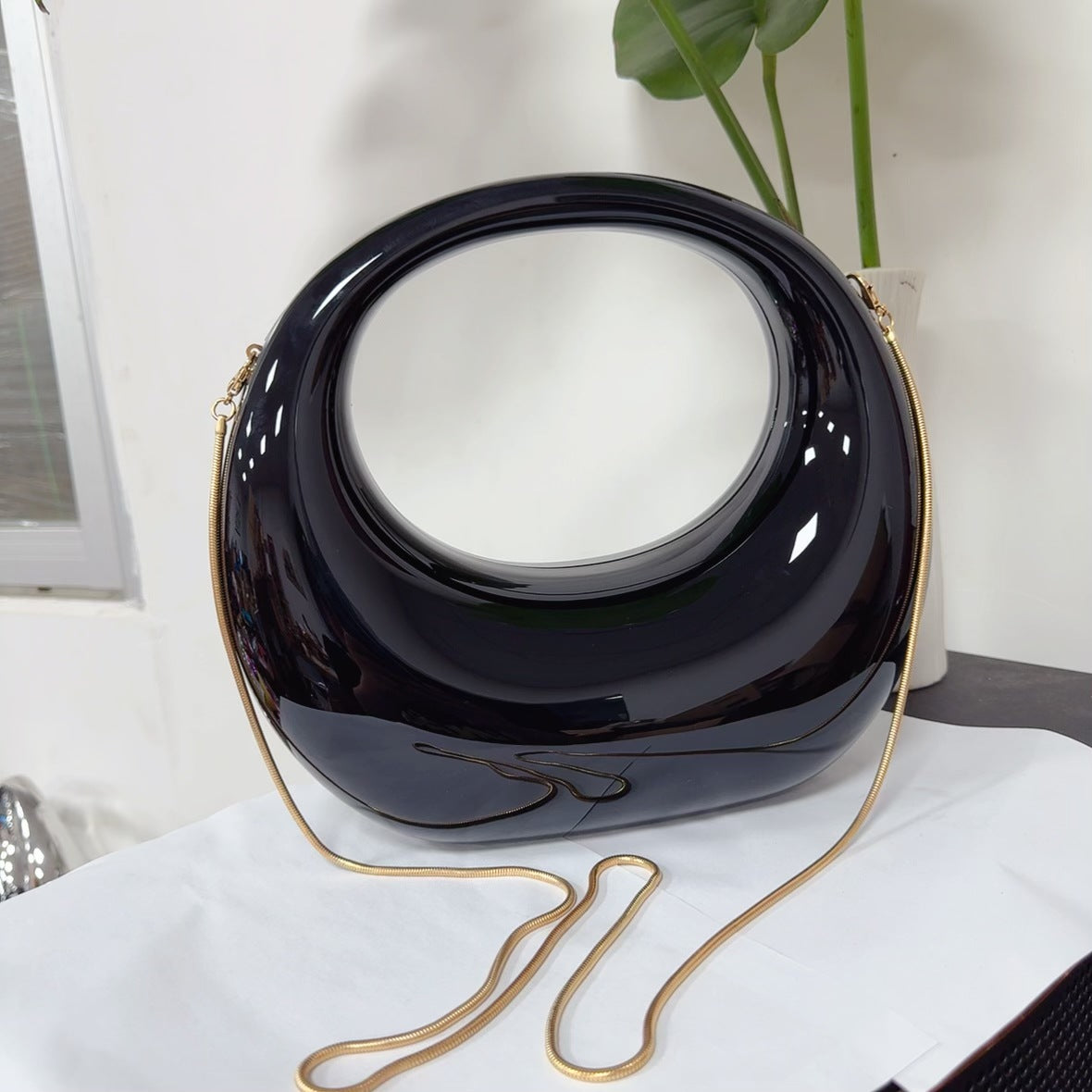 Opal European Acrylic Sculptural Bag