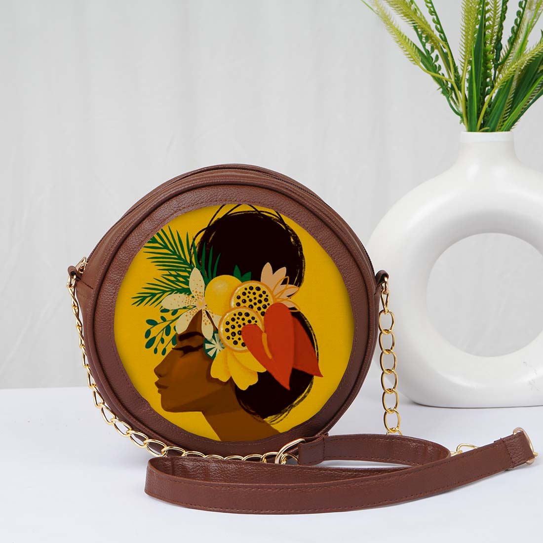 Icona Personalised Fashionable Round Sling Bag