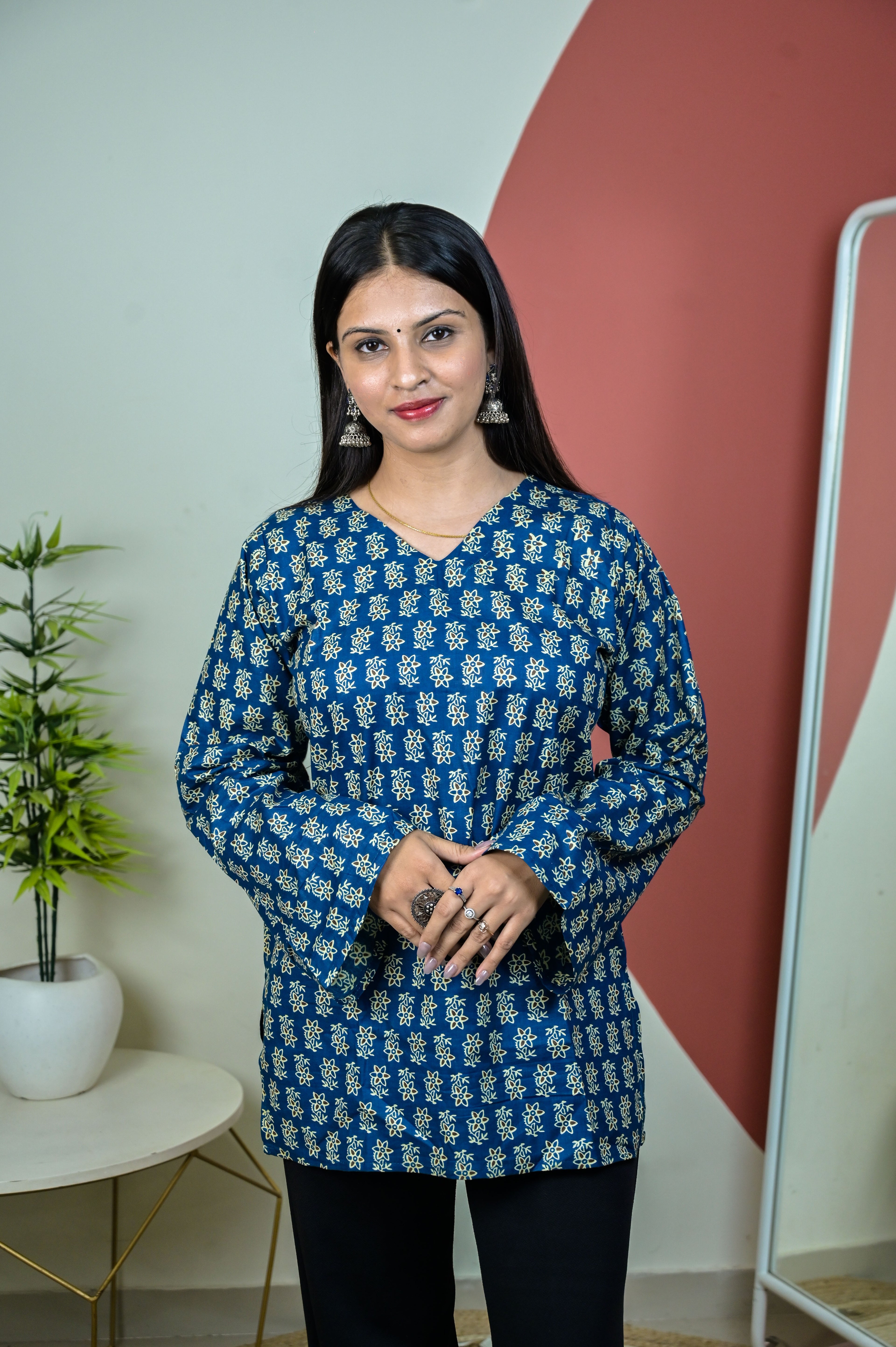 Blue Bell Sleeve Kurti