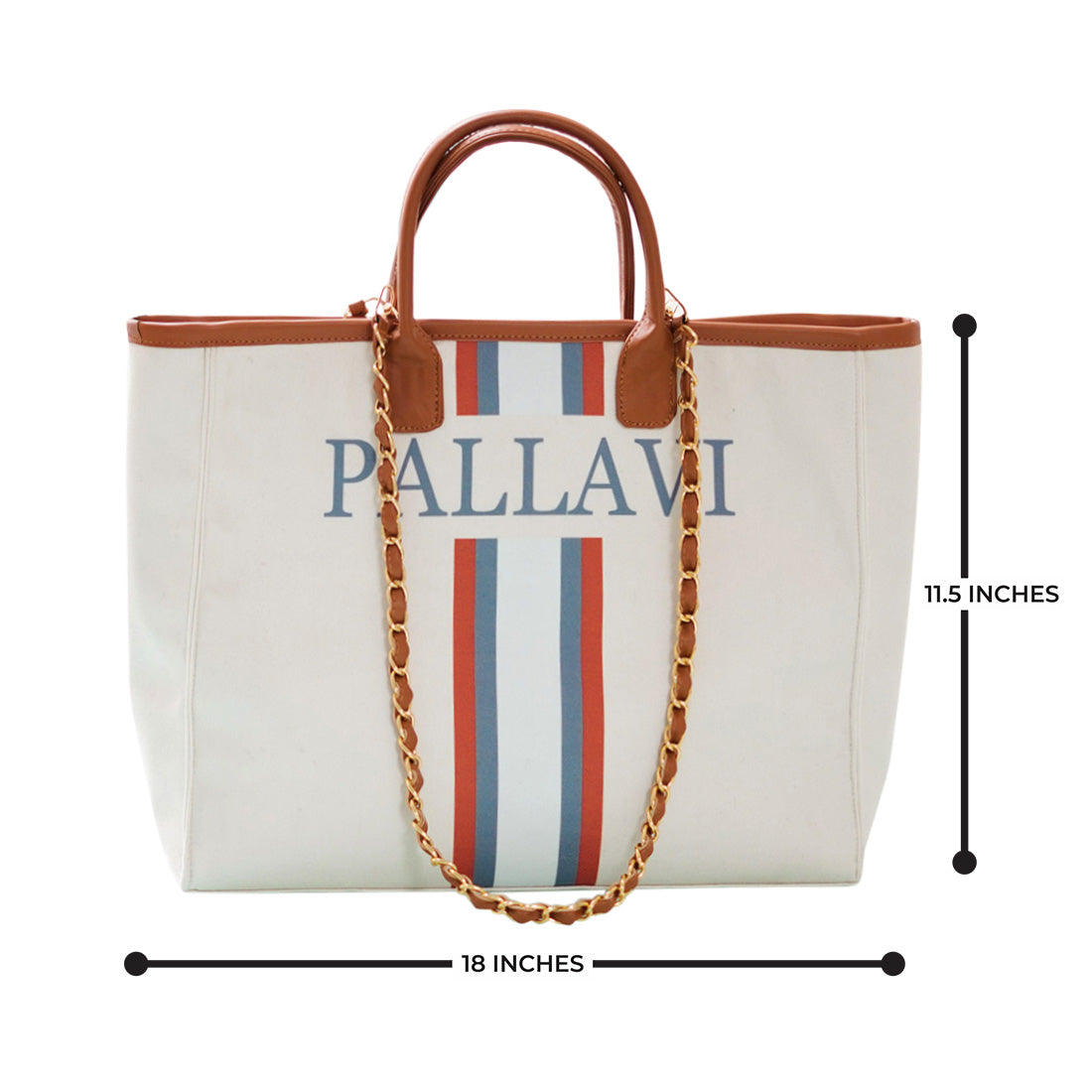 Regal Stripes Personalised Luna Handbag