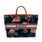 Flamingo Printed Luna Handbag