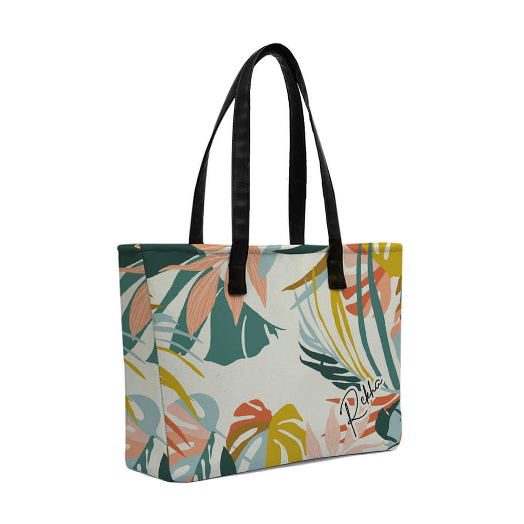 Spring Print Office Shoulder Bag