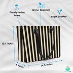 Strip printed Women's Office Bag