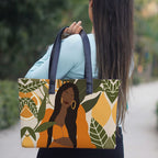 Golden Glow Personalised Printed Women's Office Bag