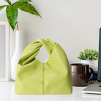 French Style Handheld Green Bag