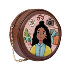 Ethereal Grace Personalised Round Sling Bag
