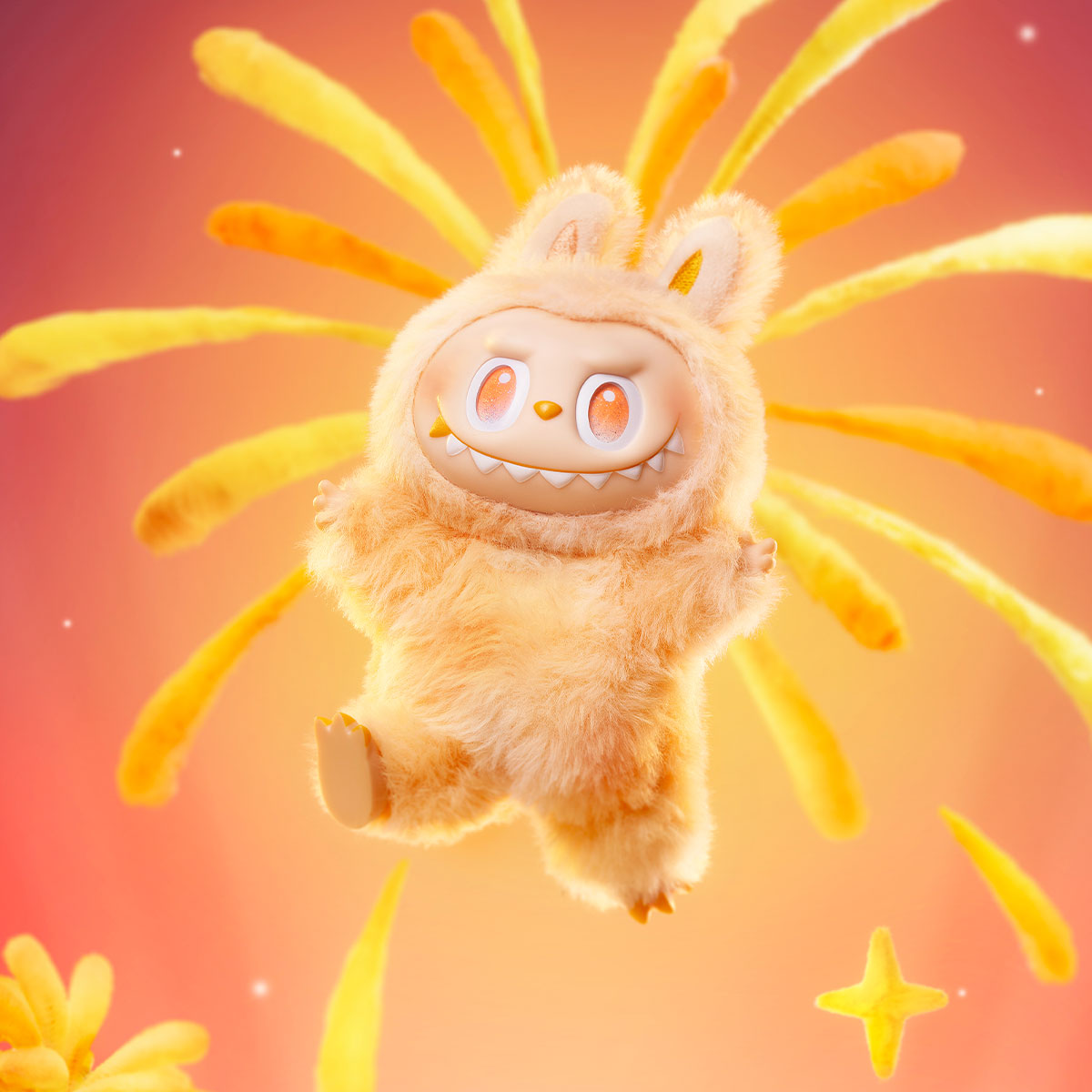 Pop Mart Labubu Plush Limited‑Edition Fuzzy Bunny‑Eared Monster