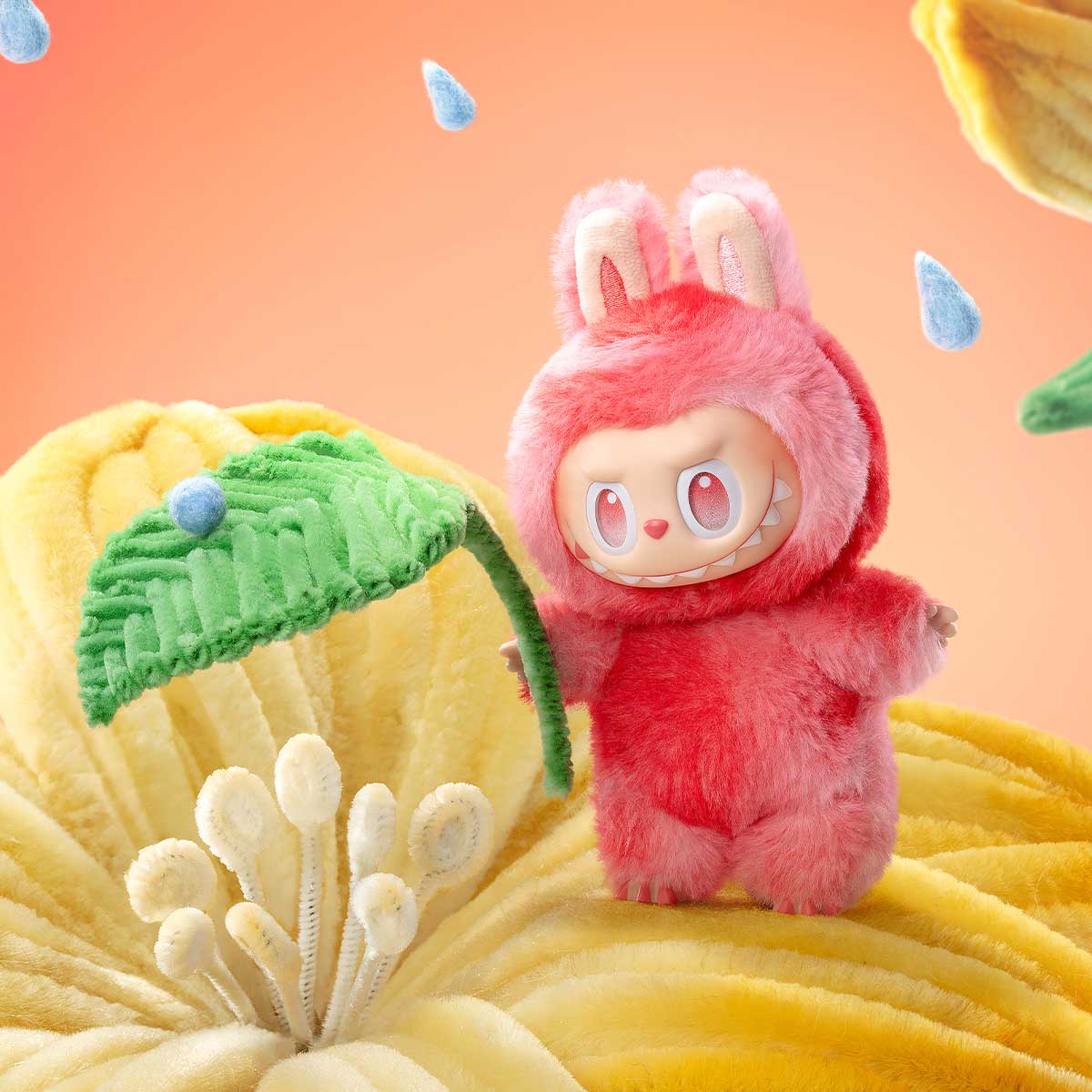 Pop Mart Labubu Plush Limited‑Edition Fuzzy Bunny‑Eared Monster
