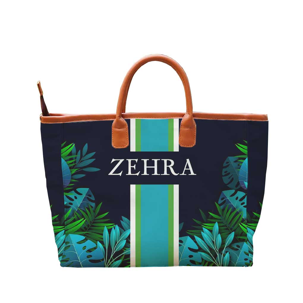 Botanic Bliss Printed Personalised Luna Handbag