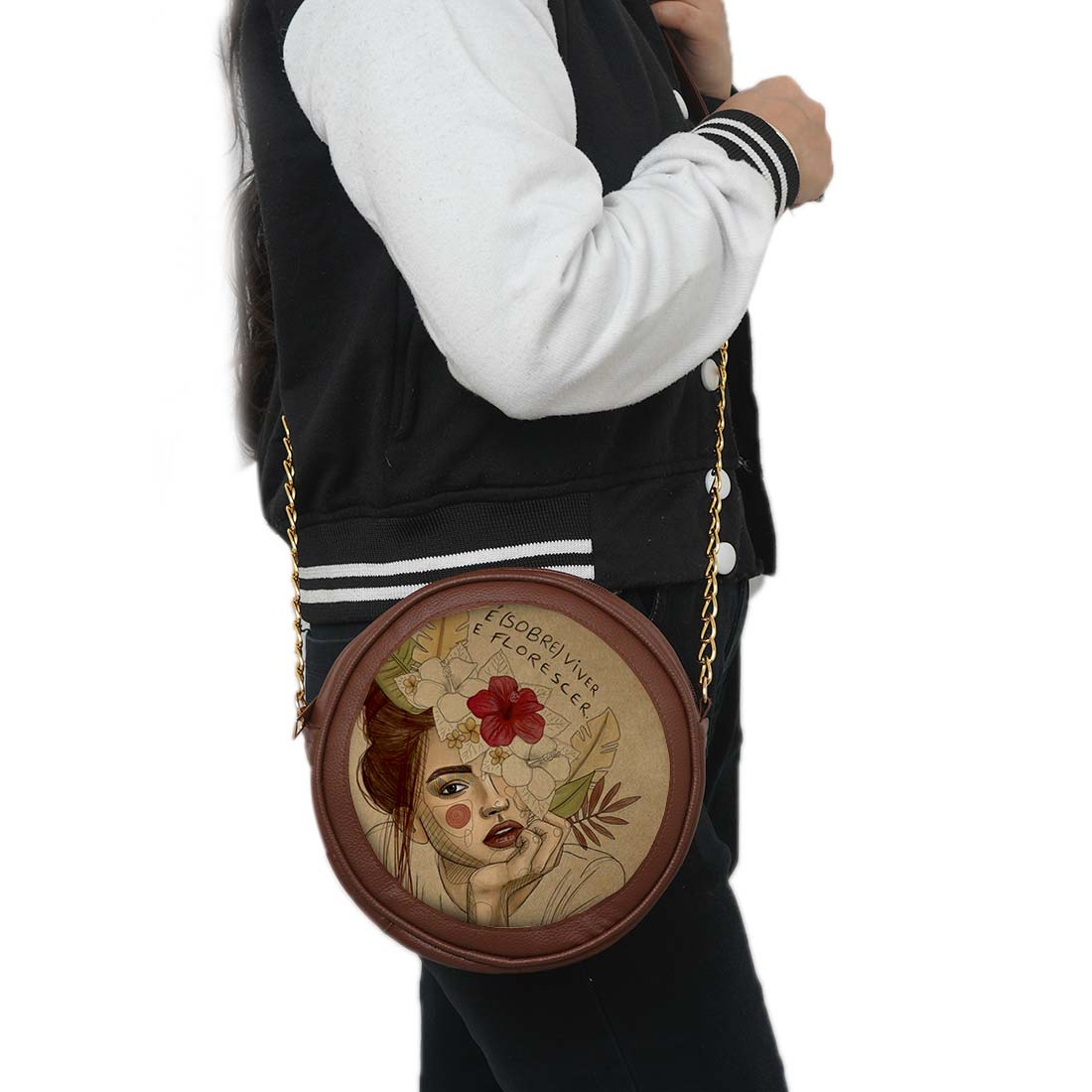 Sovereign Stylish Personalized Round Sling Bag