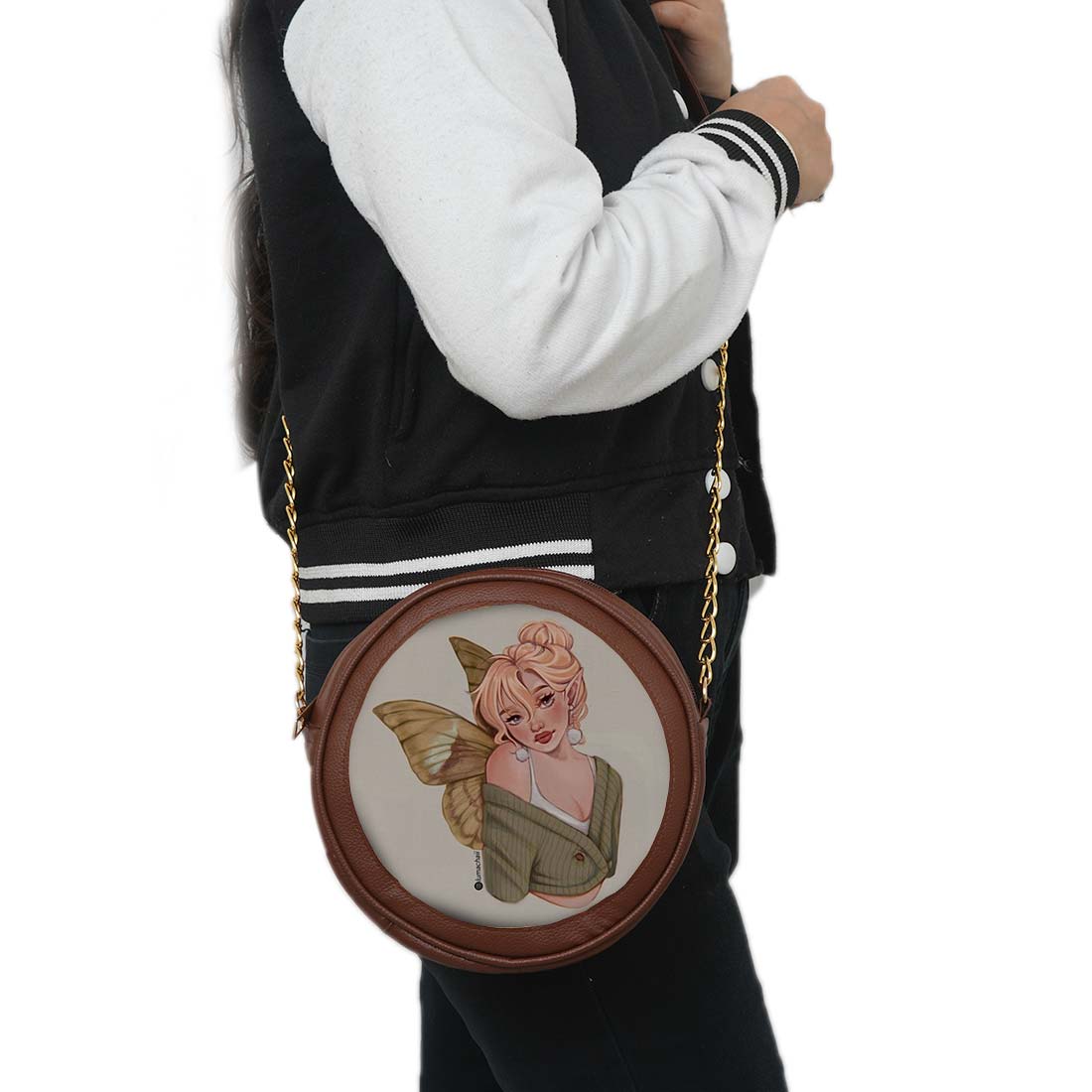 Twilight Fae Personalized Round Sling Bag