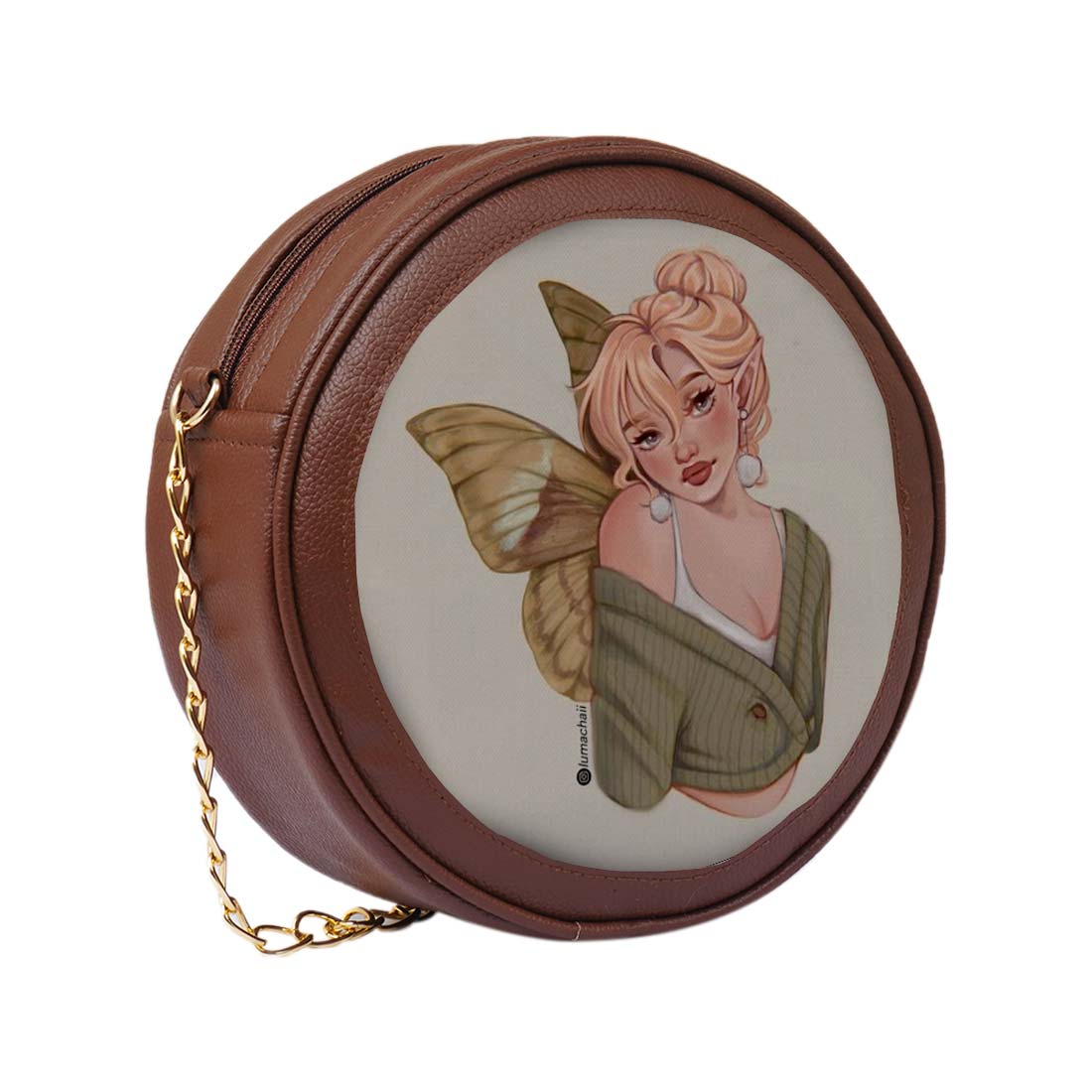 Twilight Fae Personalized Round Sling Bag