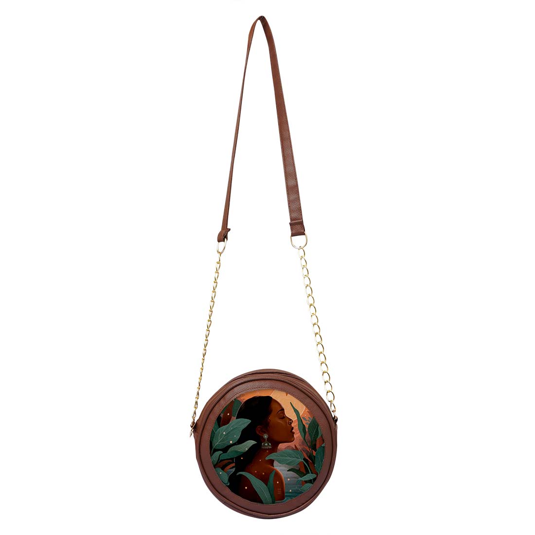Aura Chic Personalized Round Sling Bag