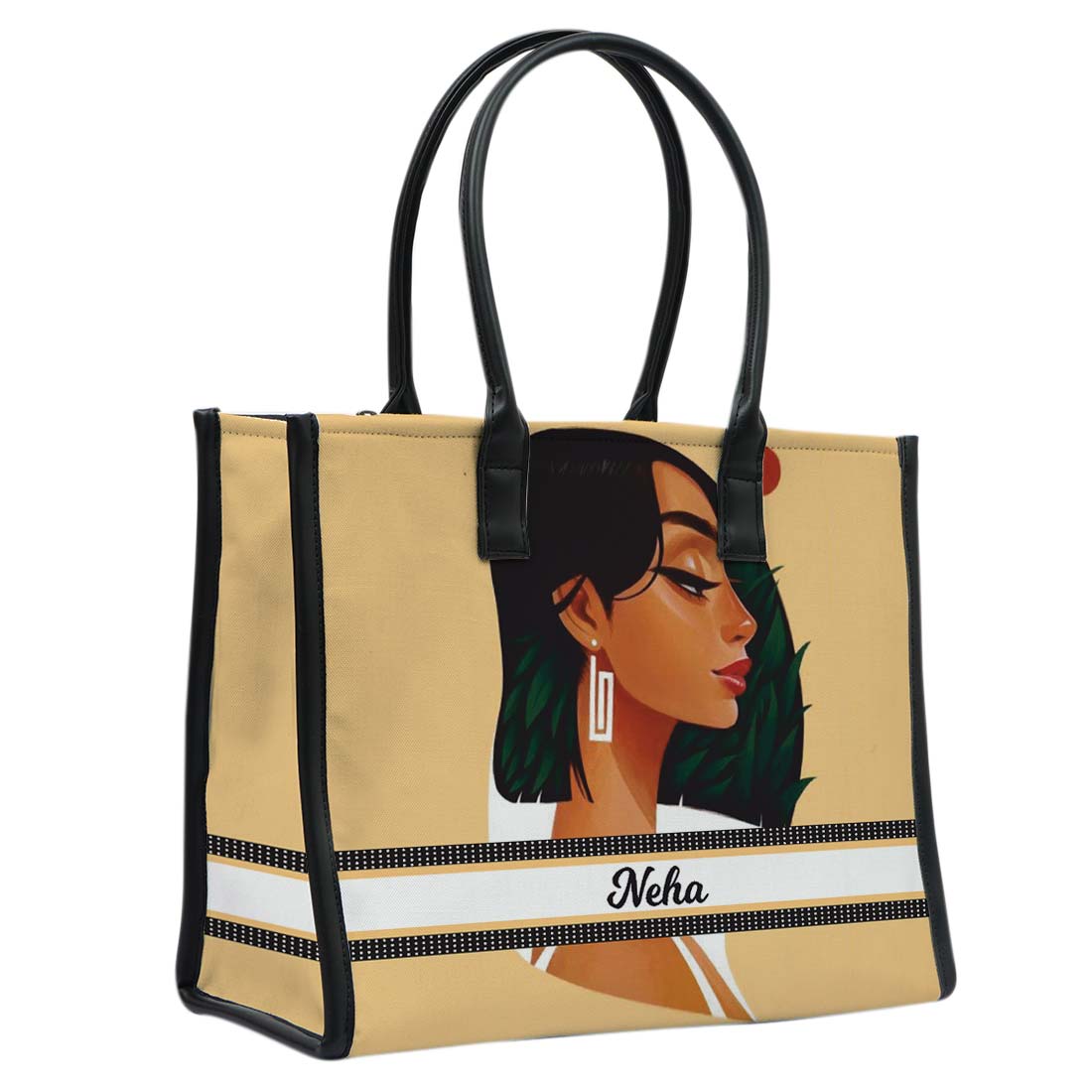 Noir Luxe Personalised Box Tote Bag