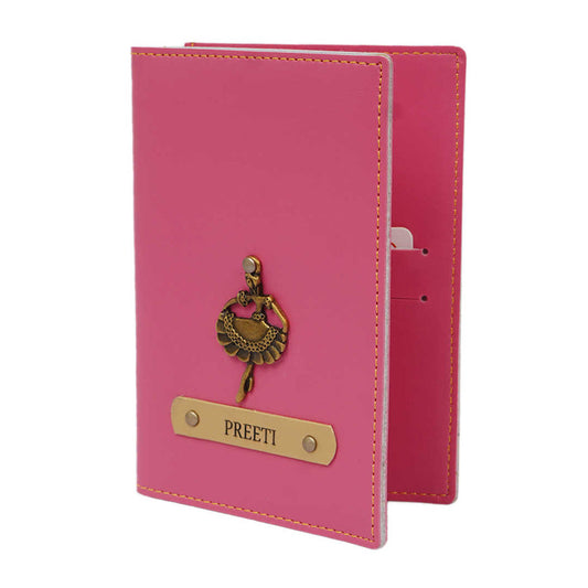 Berry Pink Passport Cover With Your Name