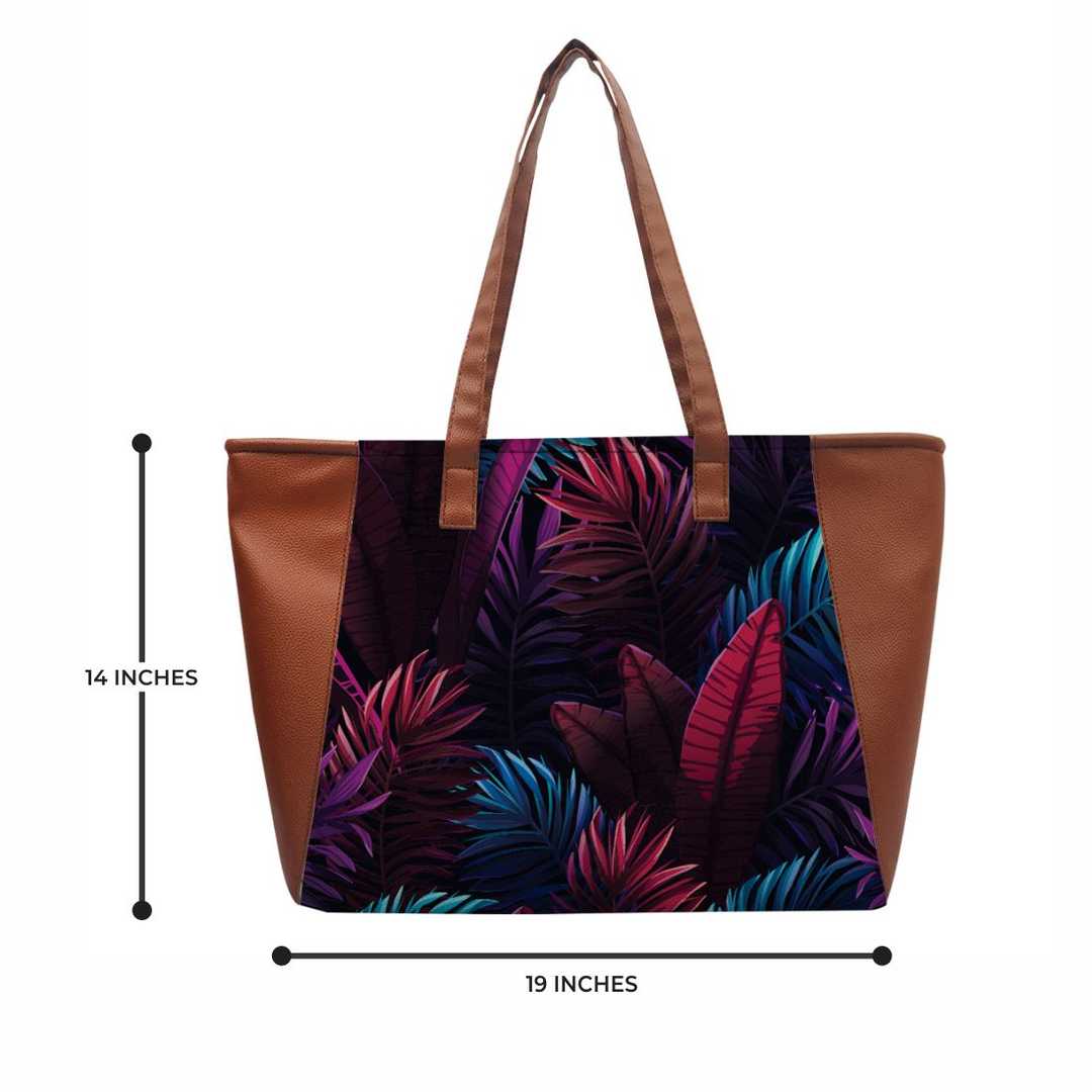 Fern Whisper Personalized Shopper Shoulder Bag