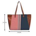 Parallel Chic Shopper Shoulder Tote Bag