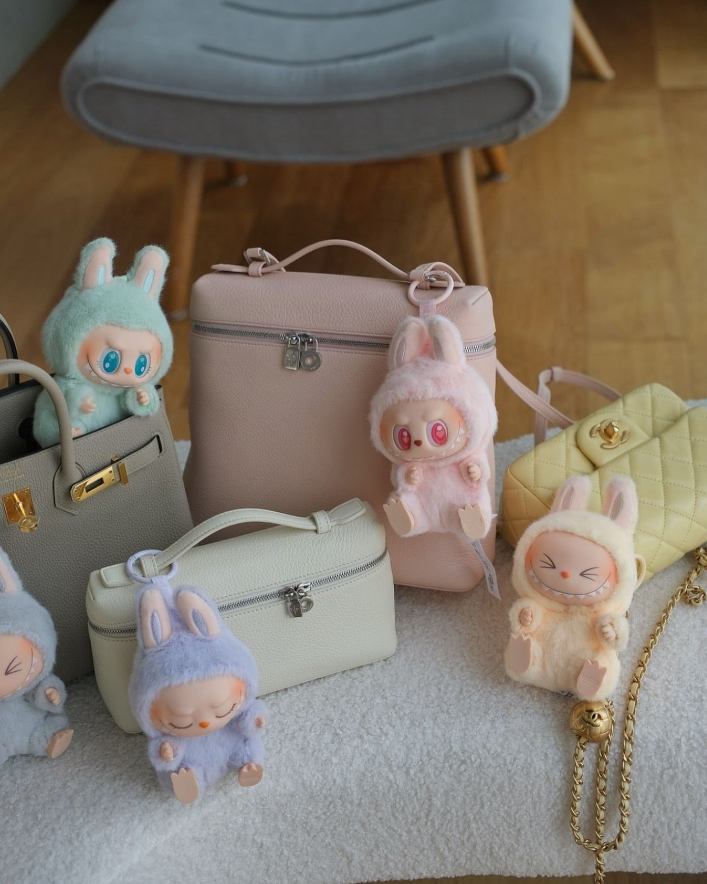 Pop Mart Labubu Plush Limited‑Edition Fuzzy Bunny‑Eared Monster