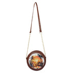 Wanderlust Personalised Stylish Round Sling Bag