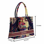Soleil Beautiful Printed Box Tote Bag