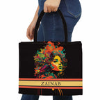 Beautiful Black Girl Printed Box Tote Bag