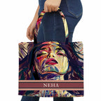 Soleil Beautiful Printed Box Tote Bag