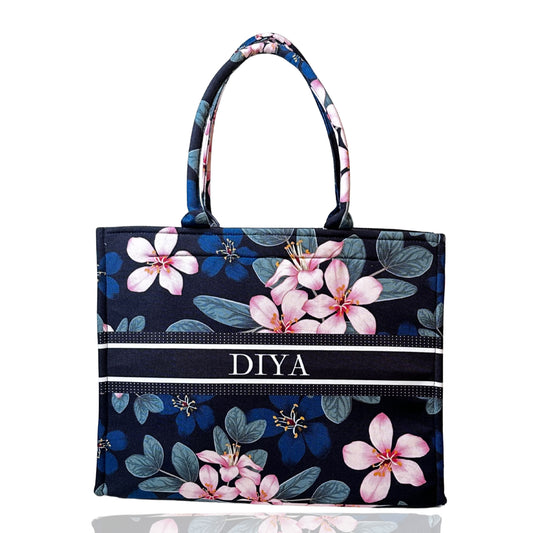 Twilight Floral Tote