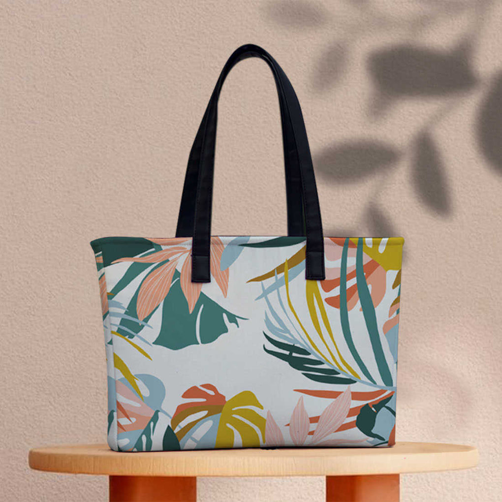 Spring Print Office Shoulder Bag