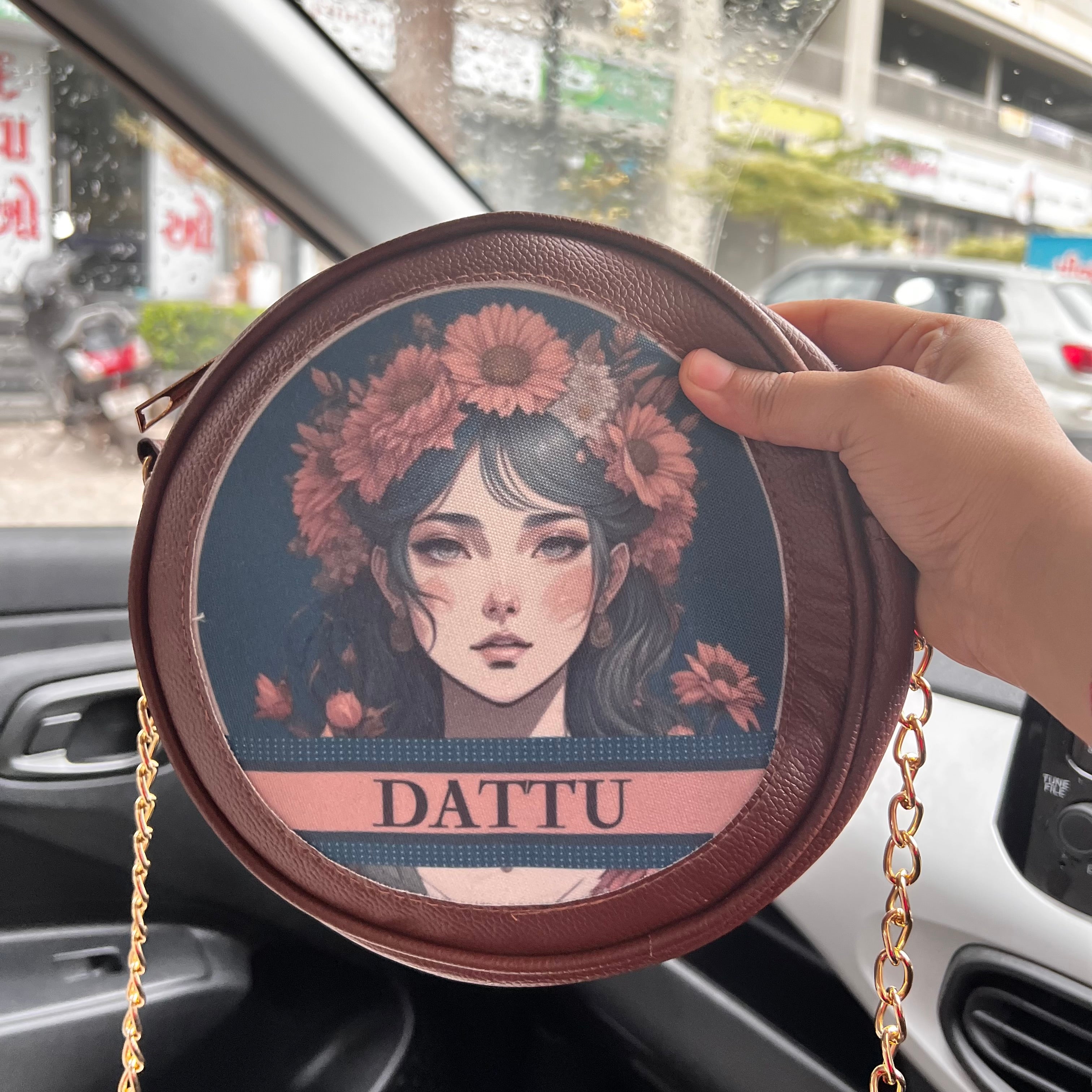 Sienna Personalized Round Sling Bag
