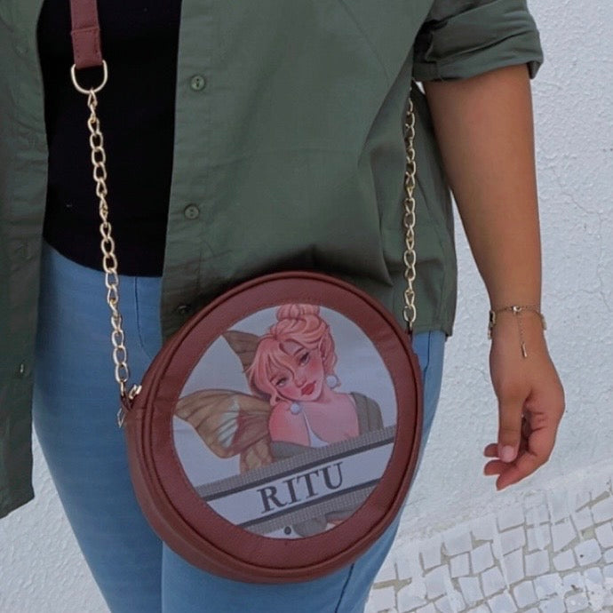 Sienna Personalized Round Sling Bag