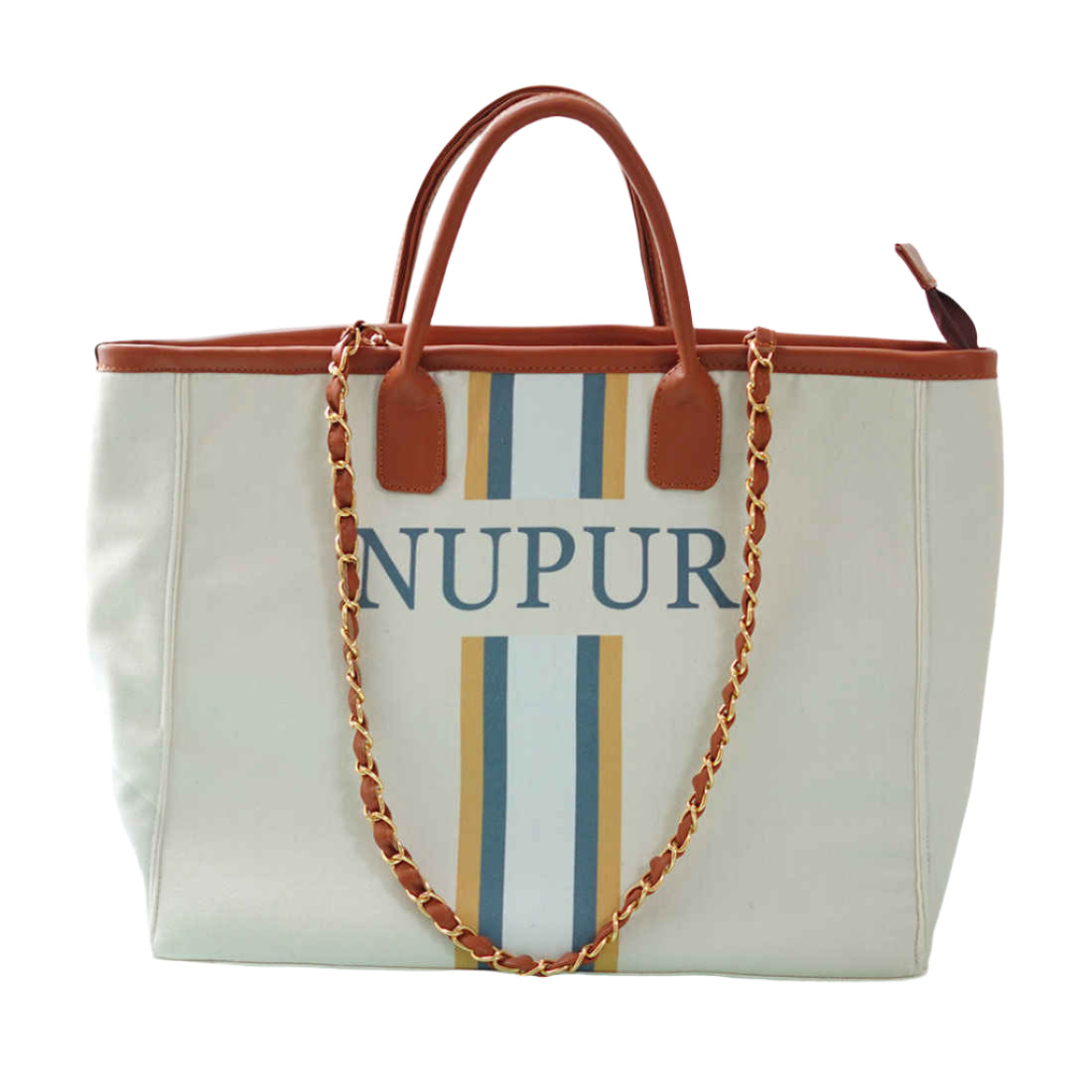Coastal Stripe Personalised Luna Handbag