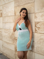 Striped Serenade Short Dress