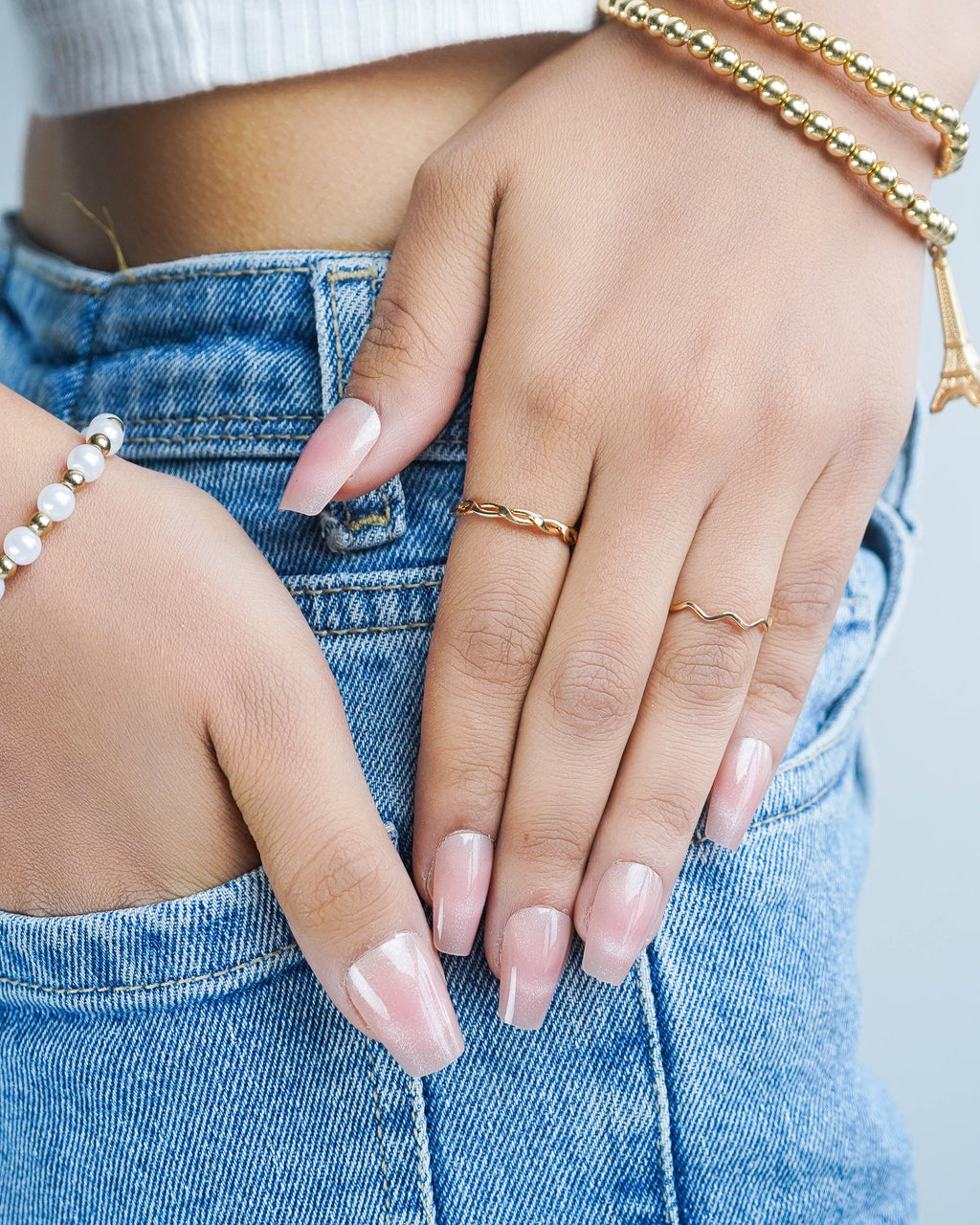 Peach Glow Press On Nails