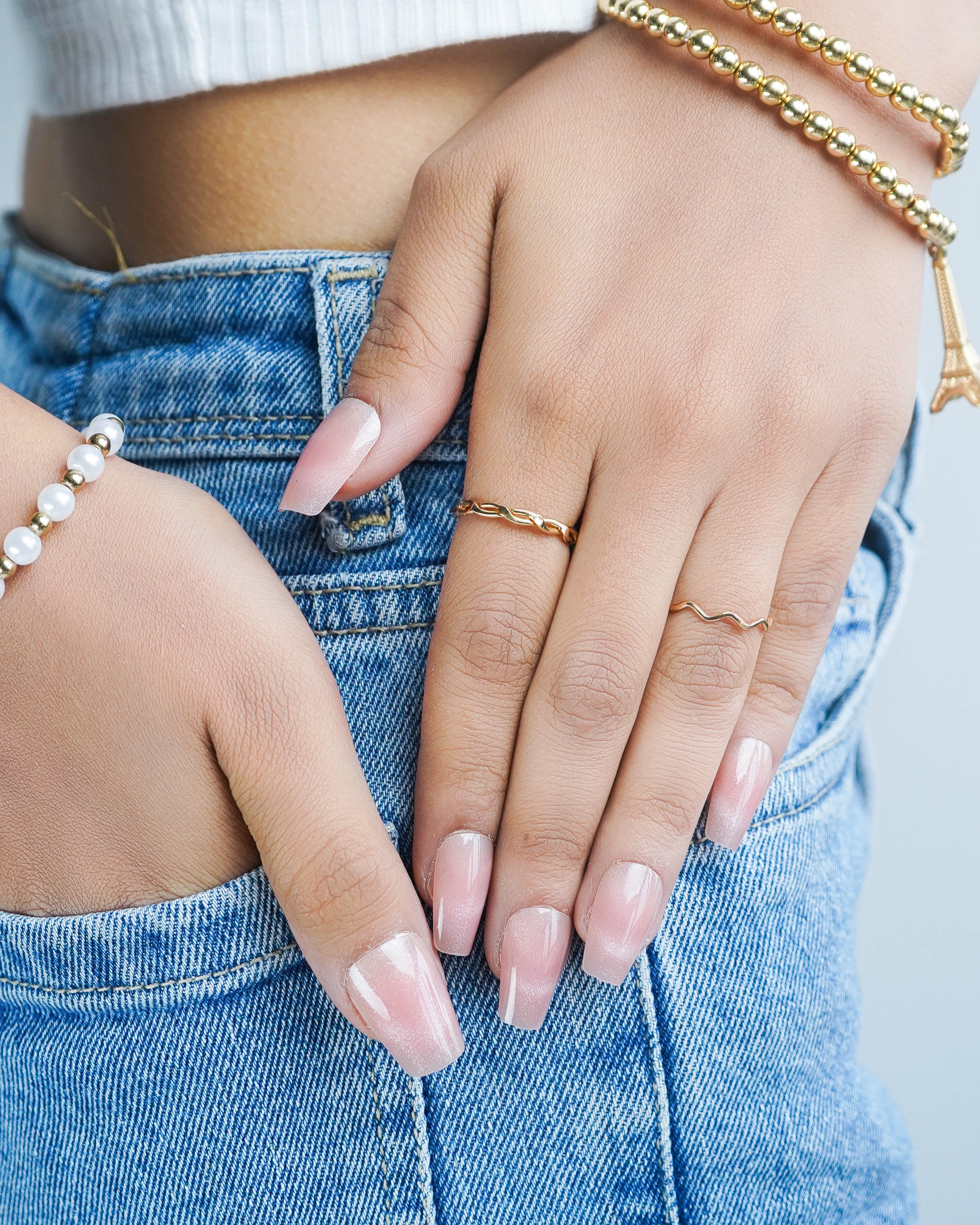 Peach Glow Press On Nails