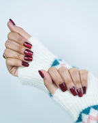 Crimson Crush Press On Nails