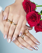 Chrome Queen Press On Nails
