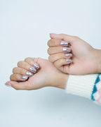 Chrome Queen Press On Nails
