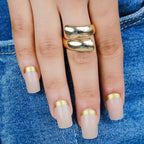 Gilded Bottom Press On Nails