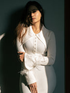 White Femme Fatale Dress
