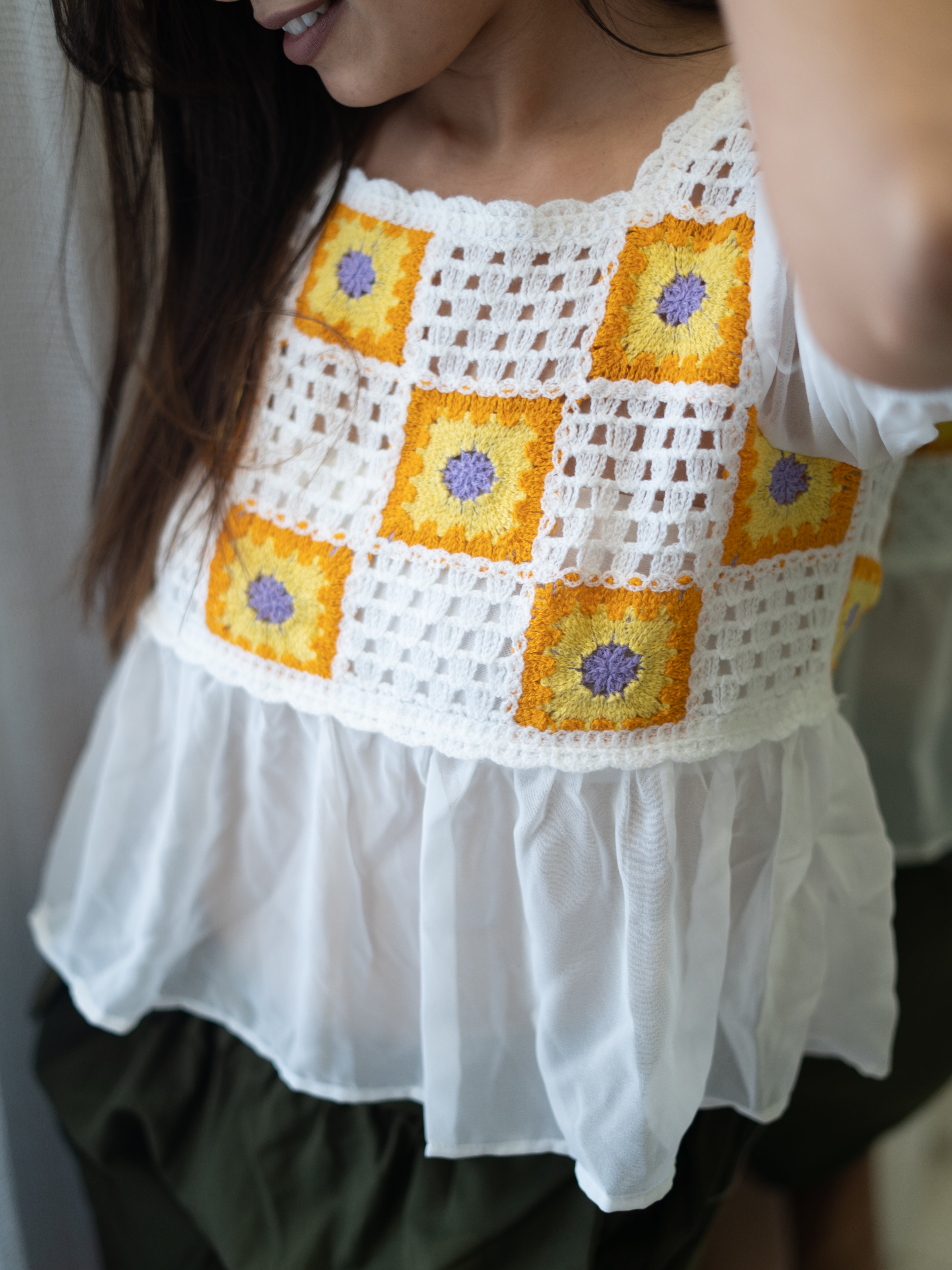 Woven Charm Crochet Top