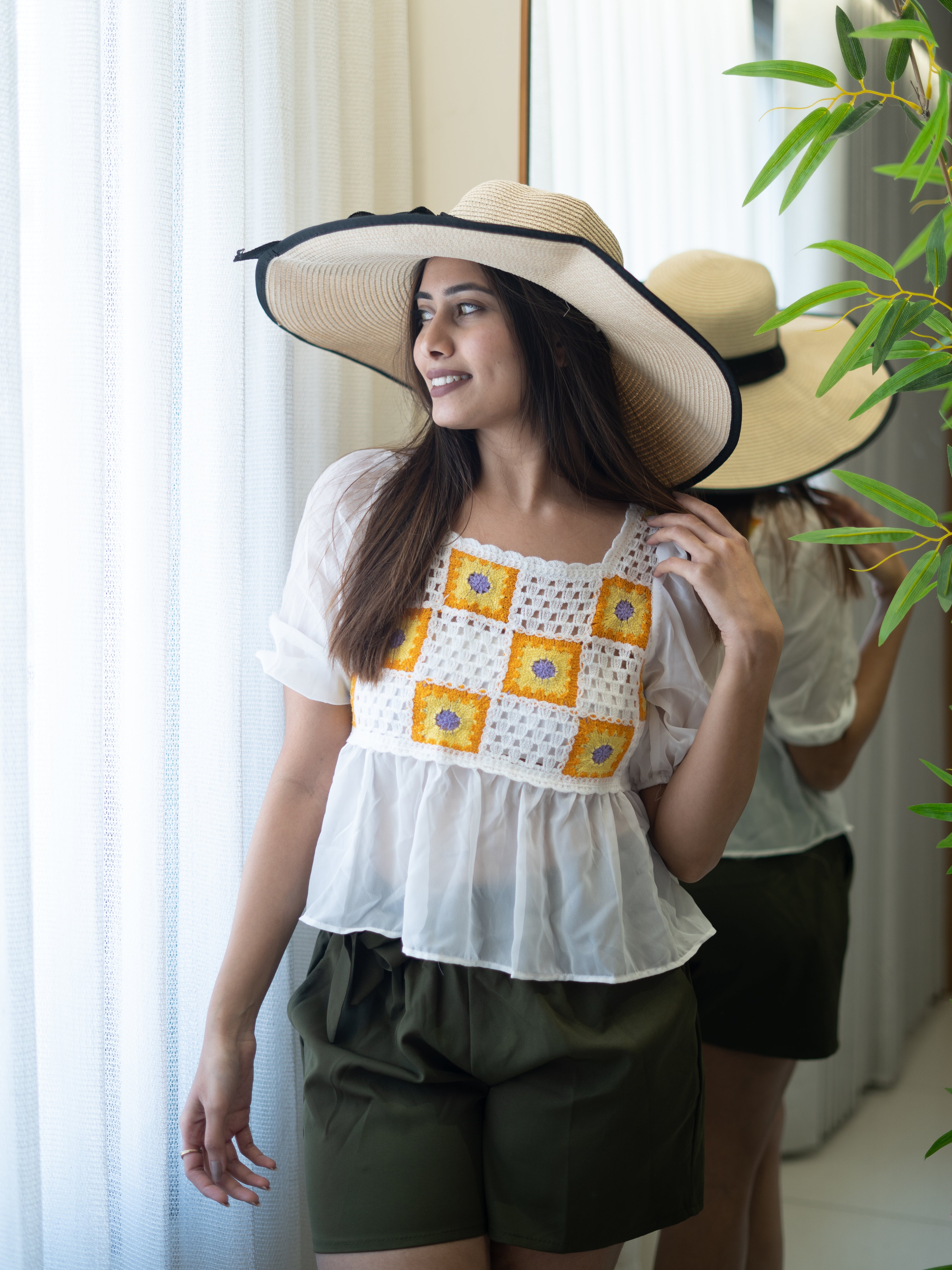 Woven Charm Crochet Top