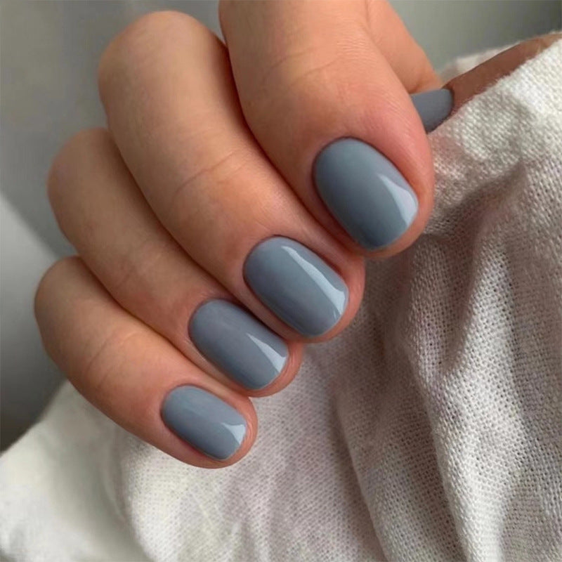 Nude Muse Weldon Blue Press On Nails